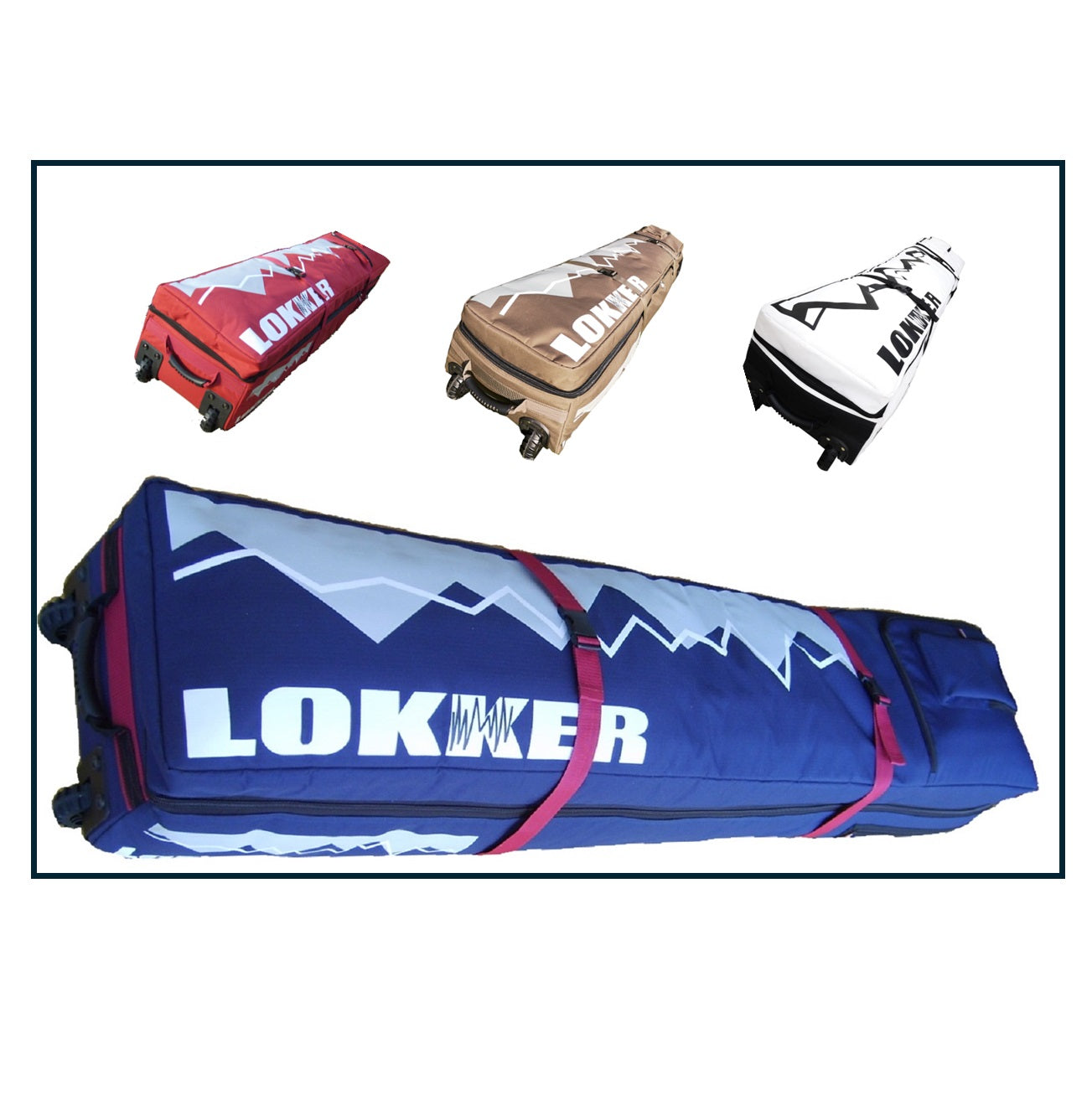 LOKKER Twin Deck Double Snowboard Bag