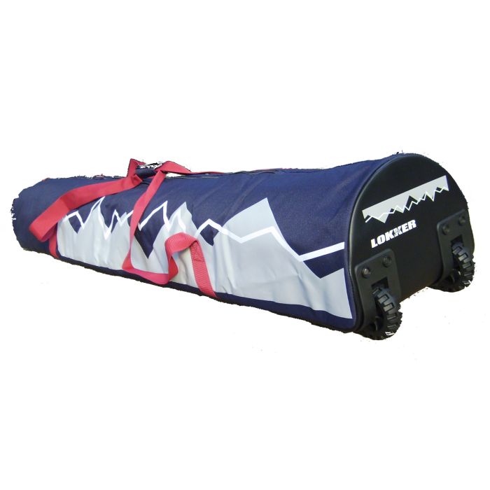 Fits skis 190CM SUPER LONG Lokker Double Wheelie Ski Bag poles and boots 